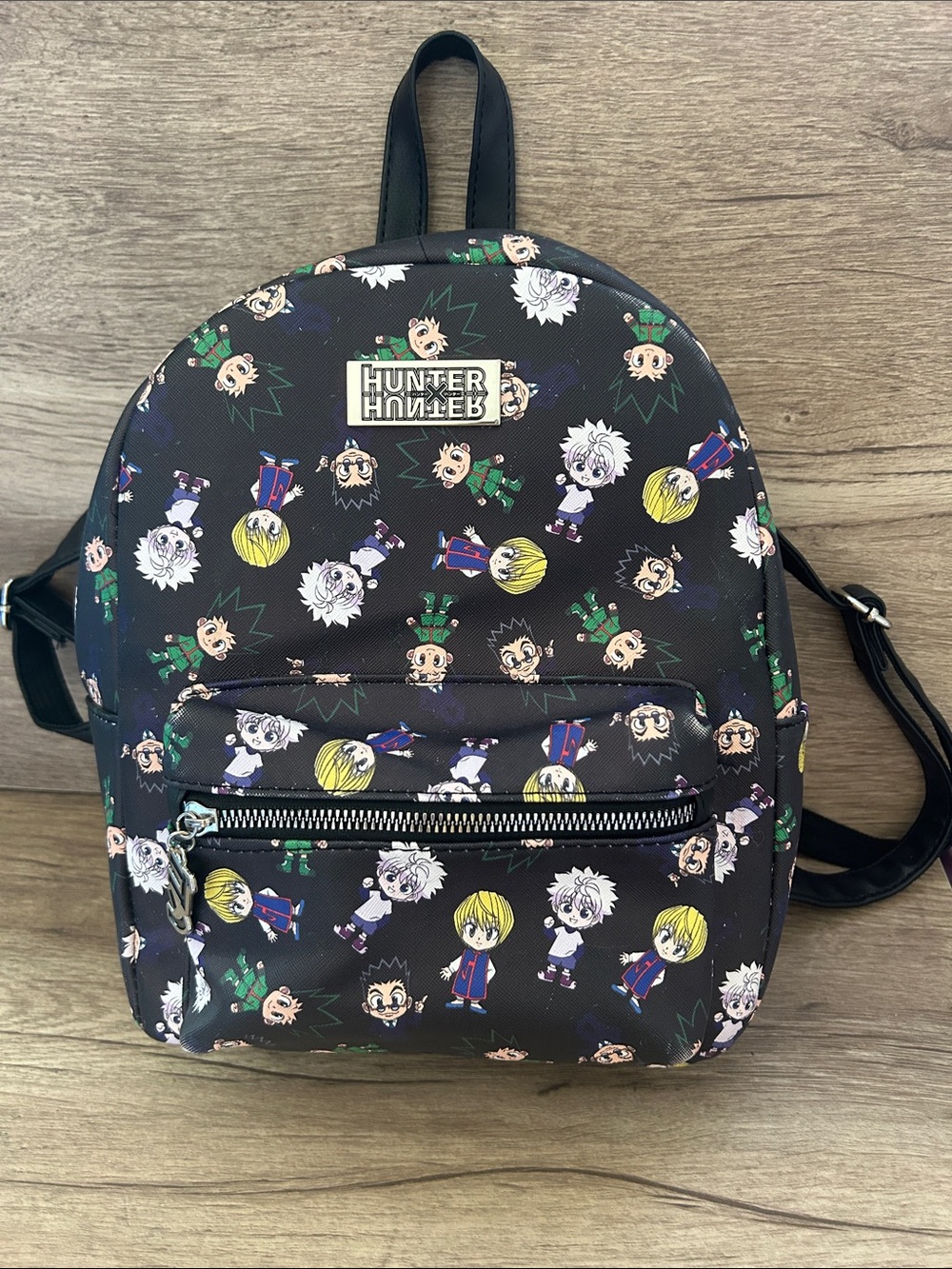 Hunter Black Anime Character Mini Backpack